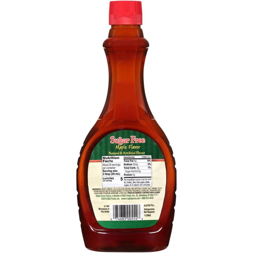 Maple Grove Farms Sugar Free Maple Flavor Syrup, 24 Fl Oz