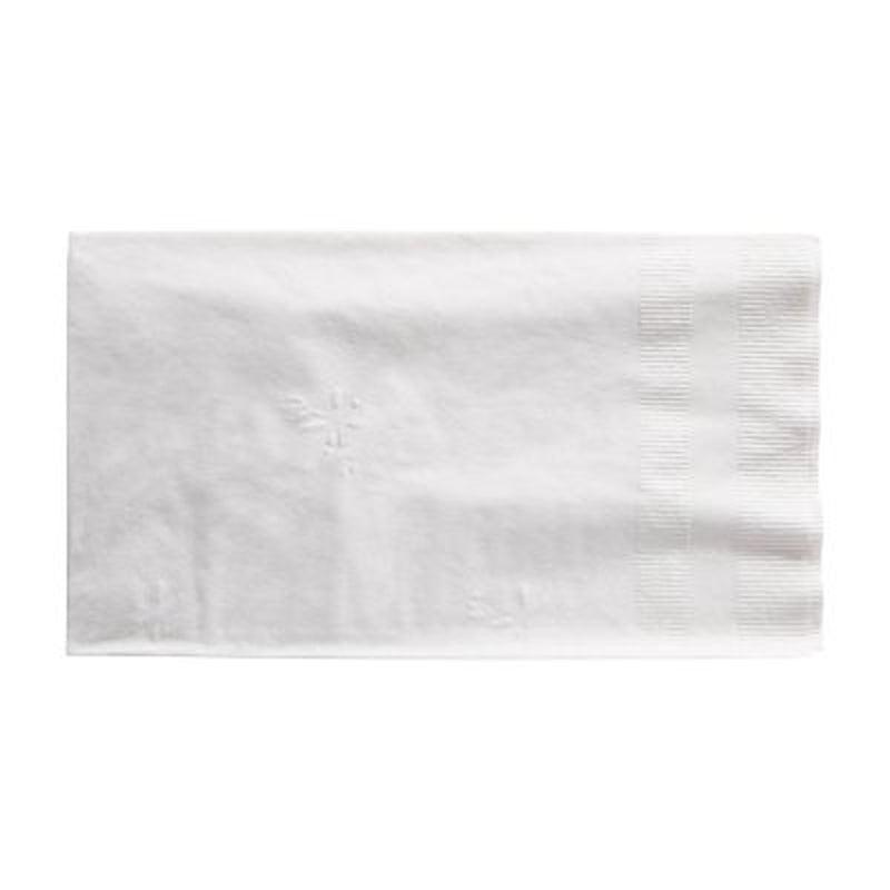 Marathon 2-Ply Dinner Napkin, 17" X 15", White (100/Pk., 12 Pk.)