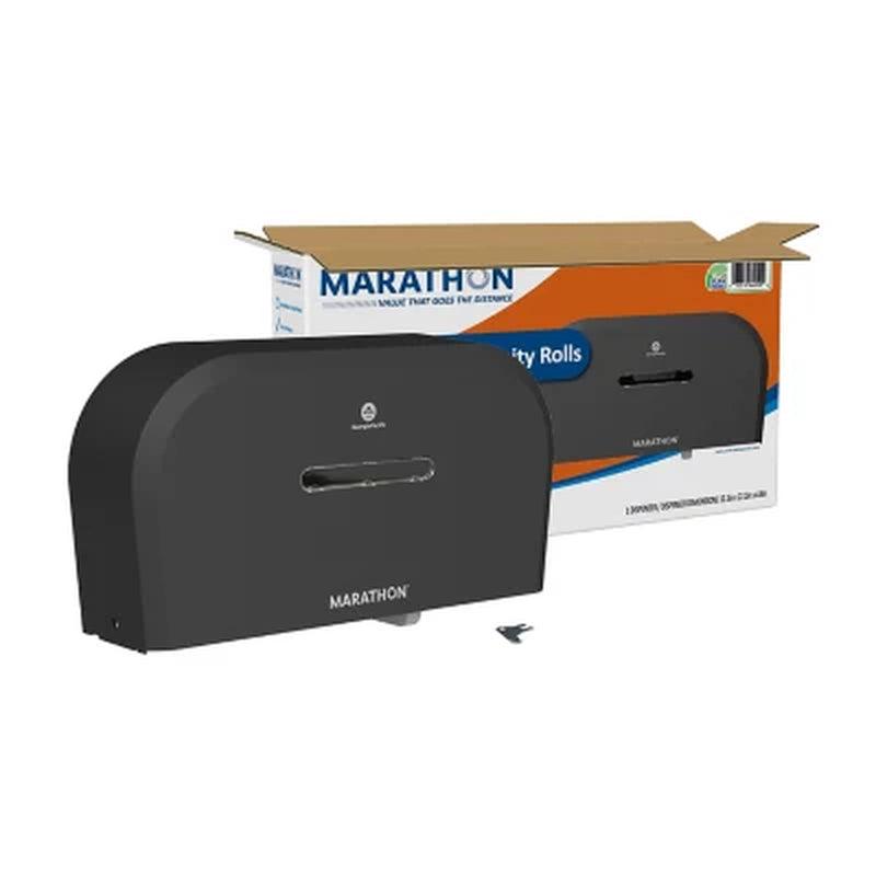 Marathon 2-Roll Jumbo Toilet Paper Dispenser, Smoke