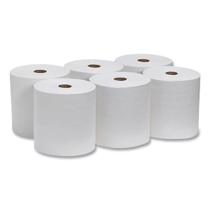 Marathon Hardwound Paper Towel Rolls, White (700 Ft./Roll, 6 Rolls)