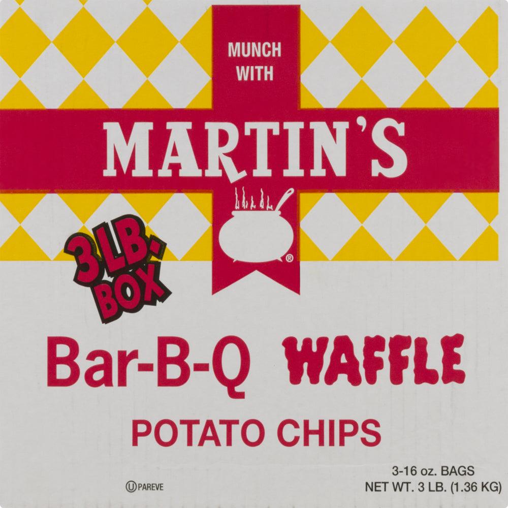 Martin'S Bar-B-Q Waffle Potato Chips 3 Pound Box