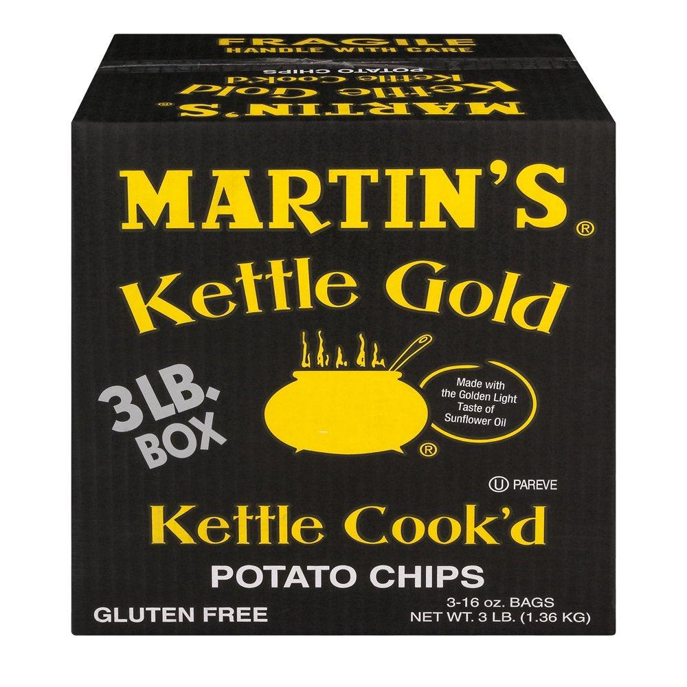 Martin'S Kettle Gold Potato Chips Economy Sized 3 Pound Box