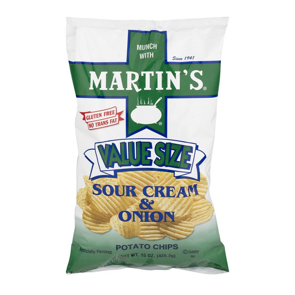 Martin'S Sour Cream & Onion Potato Chips Value Size, 15 Oz.