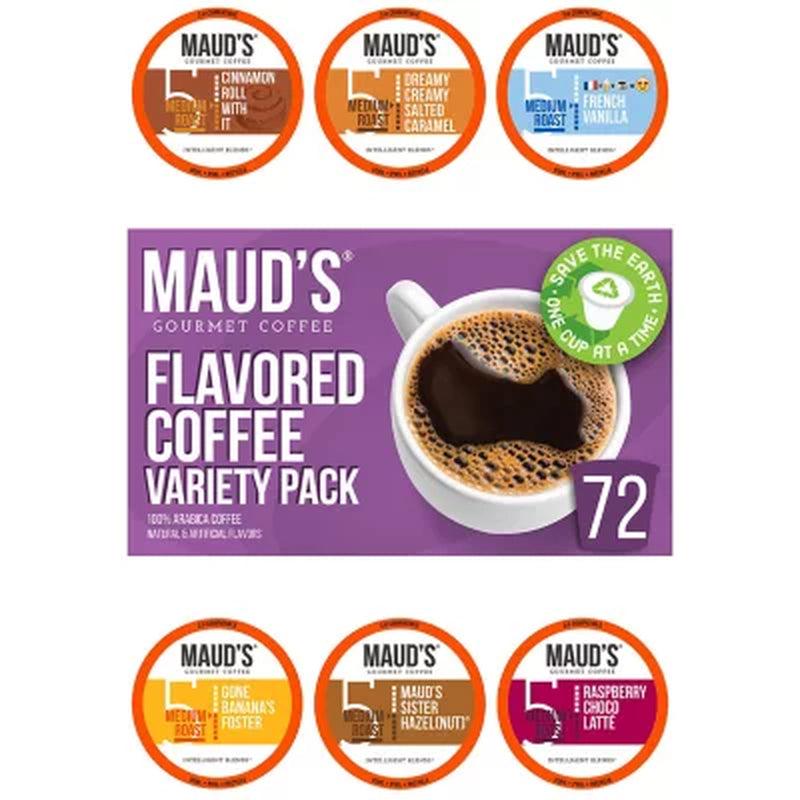 Maud'S Gourmet 100% Arabica Flavored Coffee, Variety Pack (72 Ct.)