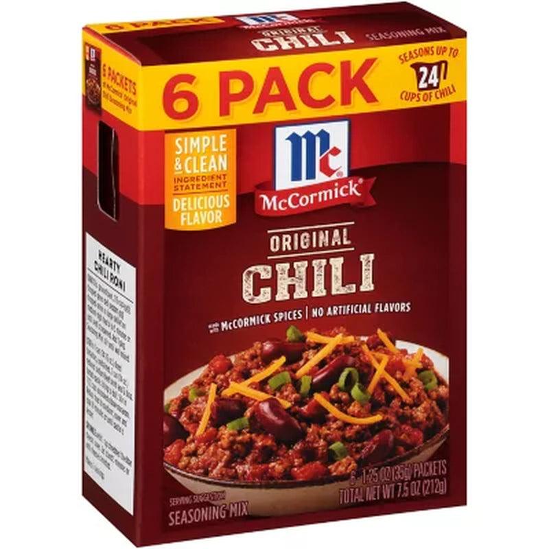 Mccormick Chili Original Seasoning Mix (1.25 Oz., 6 Pk.)