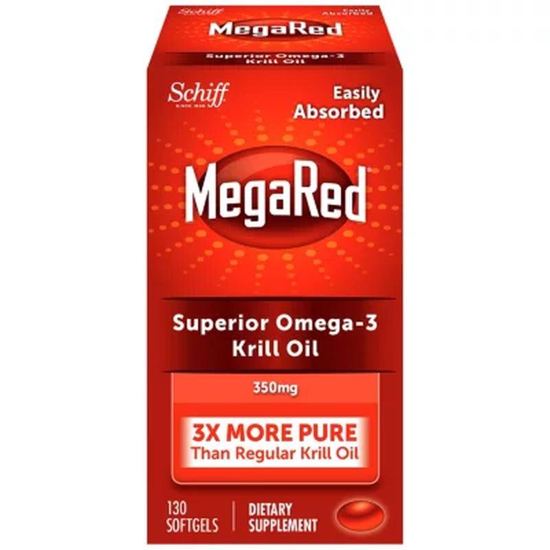 Megared 350Mg Omega-3 Krill Oil Dietary Supplement (130 Ct.)