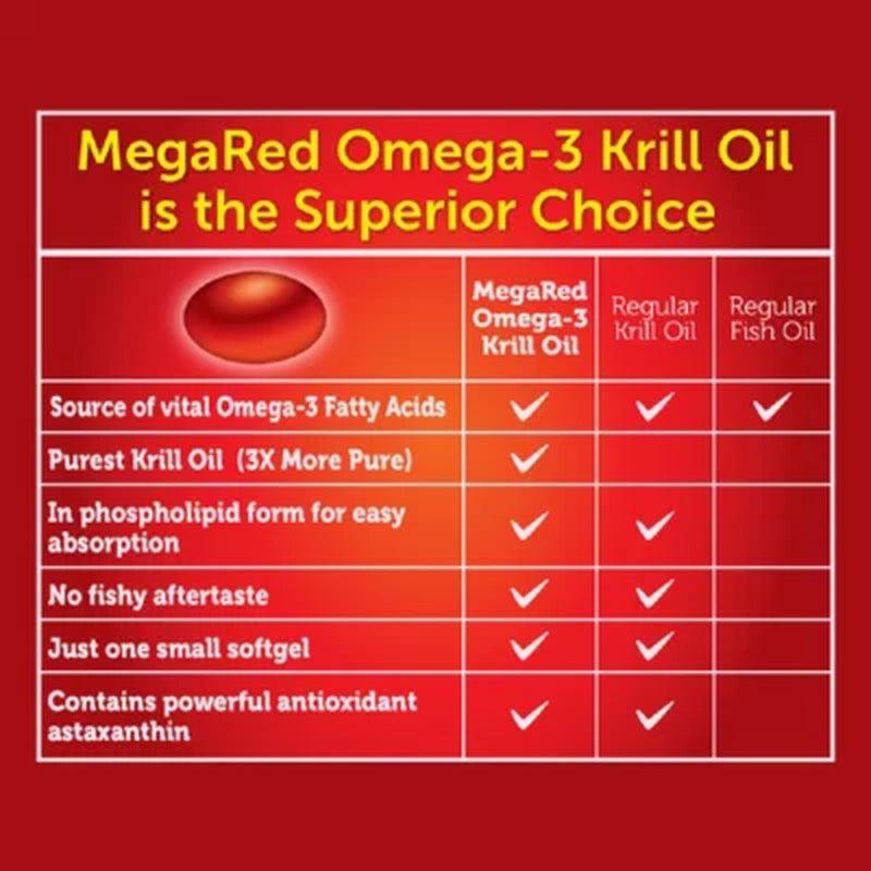 Megared 350Mg Omega-3 Krill Oil Dietary Supplement (130 Ct.)