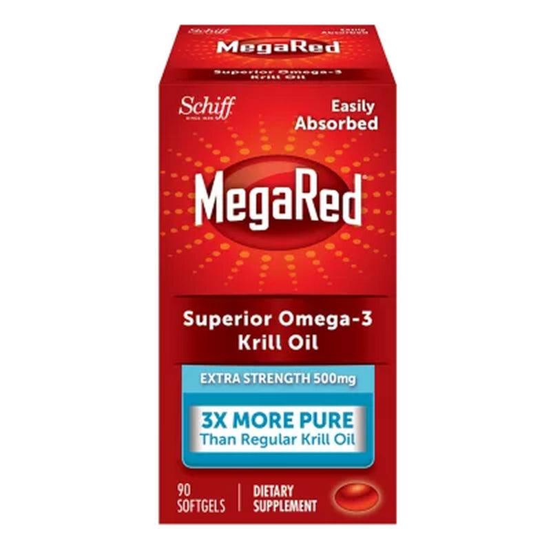 Megared 500Mg Omega-3 Krill Oil Dietary Supplement (90 Ct.)