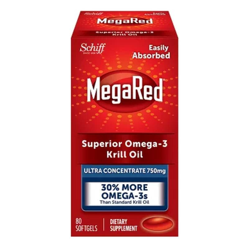 Megared 750Mg Ultra Concentration Omega-3 Krill Oil (80 Ct.)