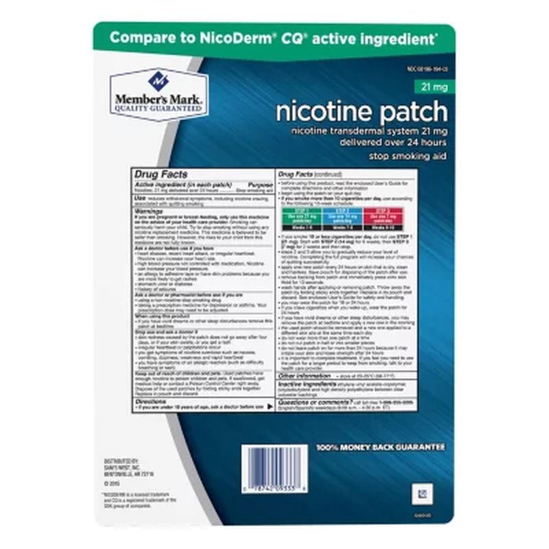 Member'S Mark 21Mg Nicotine Patch, Step 1 (21 Ct.)