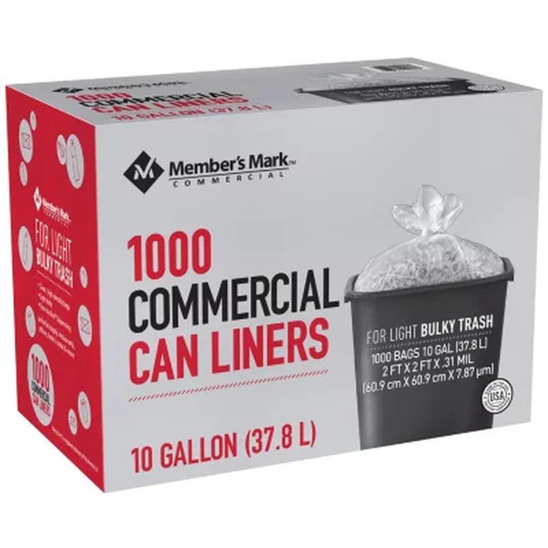 Member'S Mark 7-10 Gallon Commercial Trash Bags (1000 Ct.)