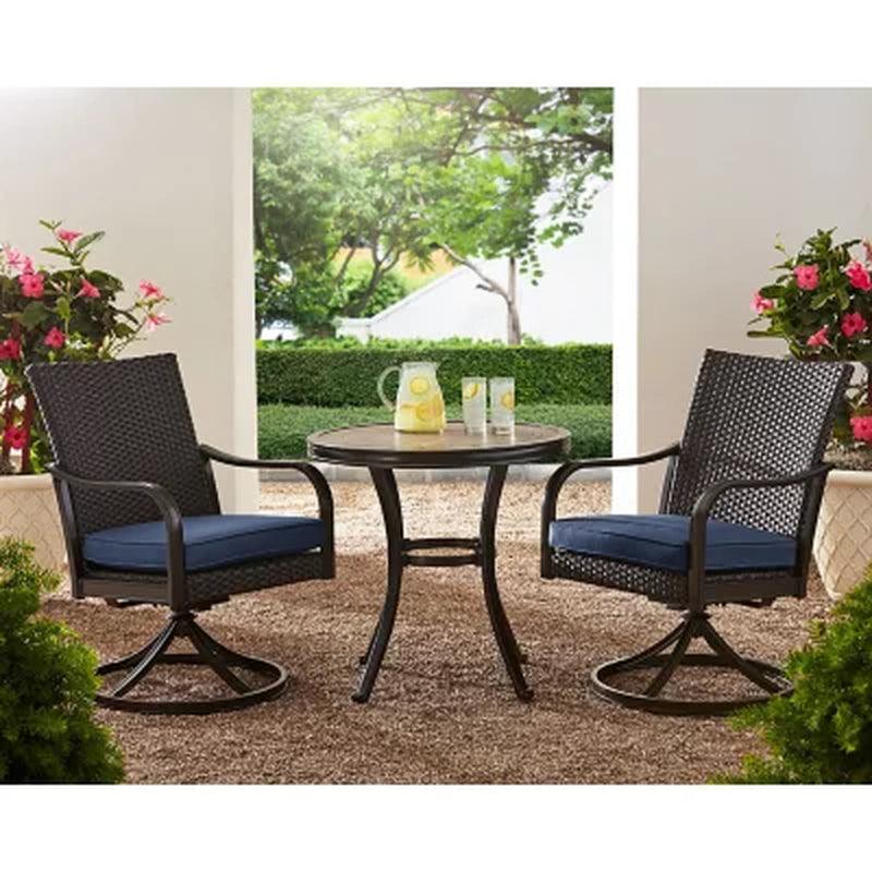 Member'S Mark Agio Heritage 3-Piece Bistro Set - Indigo