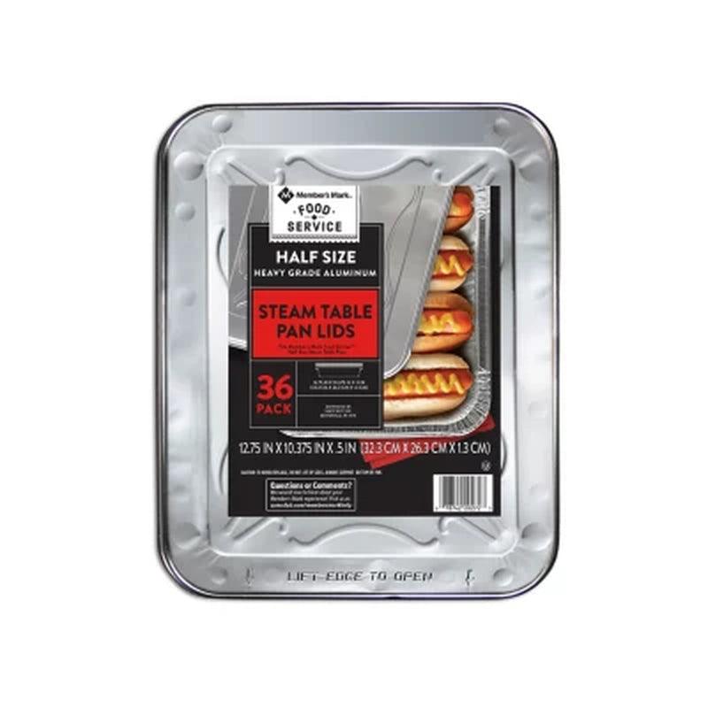 Member'S Mark Aluminum Steam Table Lids, Half Size (36 Ct.)