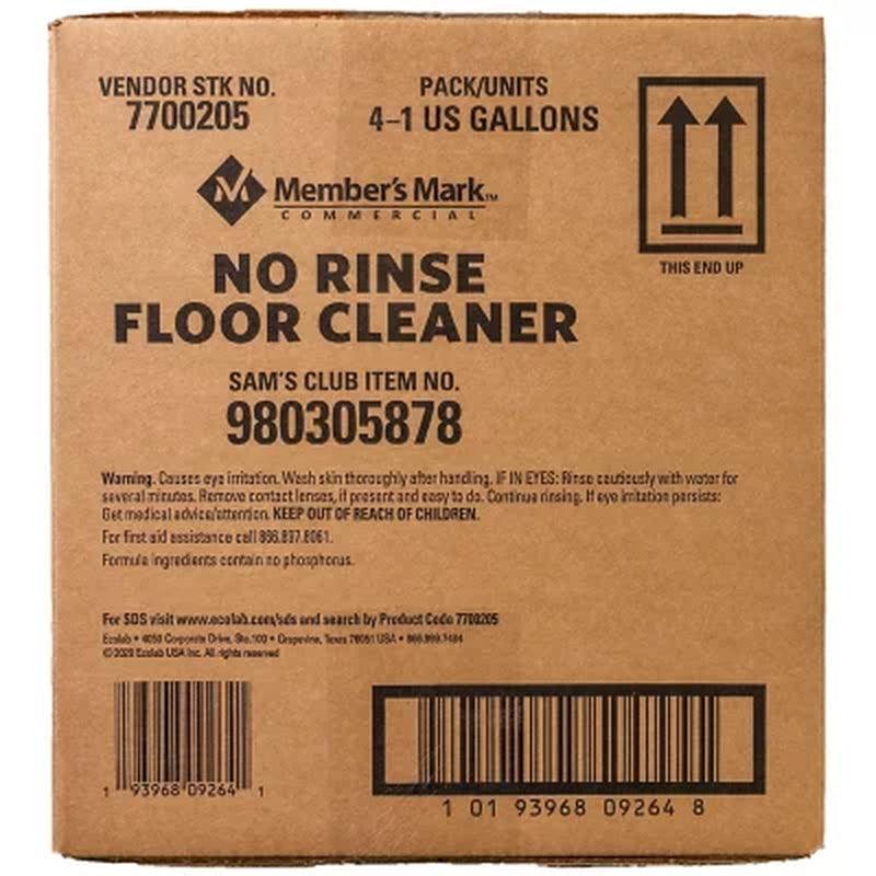 Member'S Mark Commercial No Rinse Floor Cleaner, Neutral Ph, 1 Gal. (Choose Pack Size)