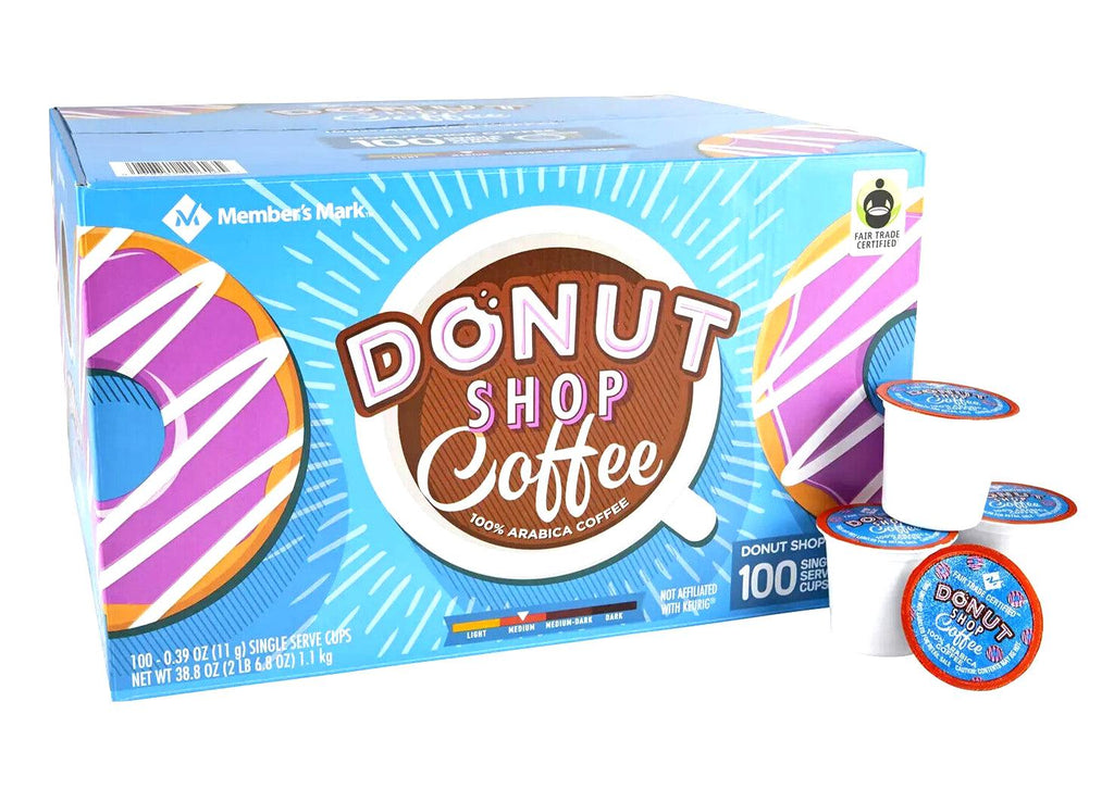 Member'S Mark Donut Shop 100% Arabica Medium Roast Coffee K-Cups 100 Ct