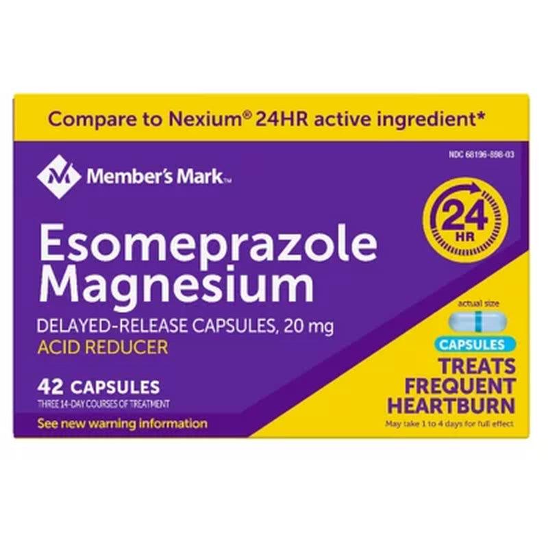 Member'S Mark Esomeprazole Magnesium Capsules, 20 Mg. (42 Ct.)