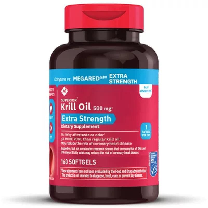 Member'S Mark Extra-Strength Krill Oil, 500 Mg (160 Ct.)