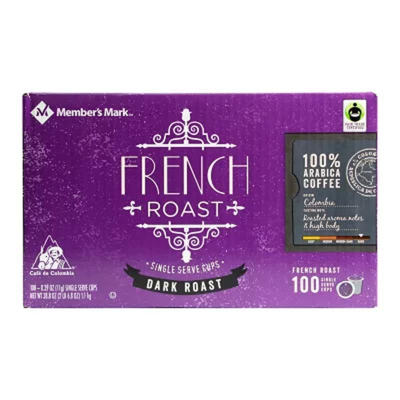 Member'S Mark Fair Trade Certified Coffee Single-Serve Cups, French Roast (100 Ct.)