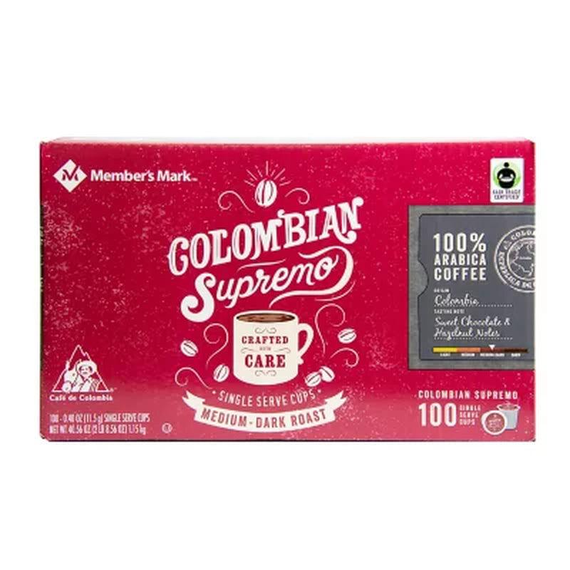 Member'S Mark Fair Trade Certified Single-Serve Cups, Colombian Supremo (100 Ct.)