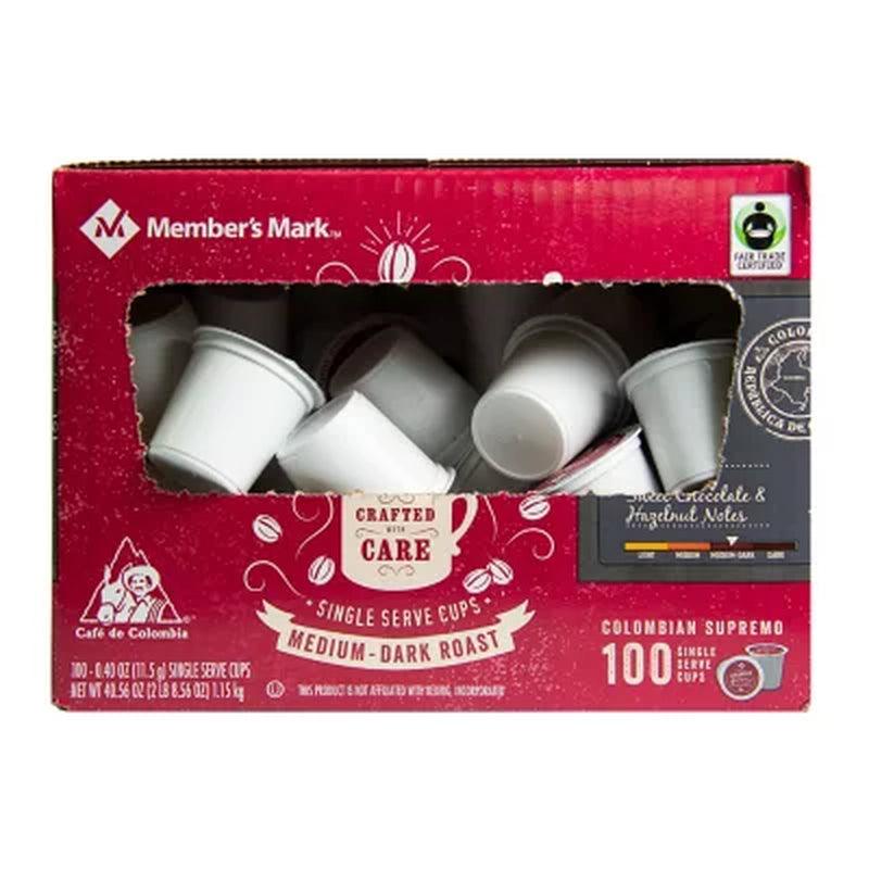 Member'S Mark Fair Trade Certified Single-Serve Cups, Colombian Supremo (100 Ct.)