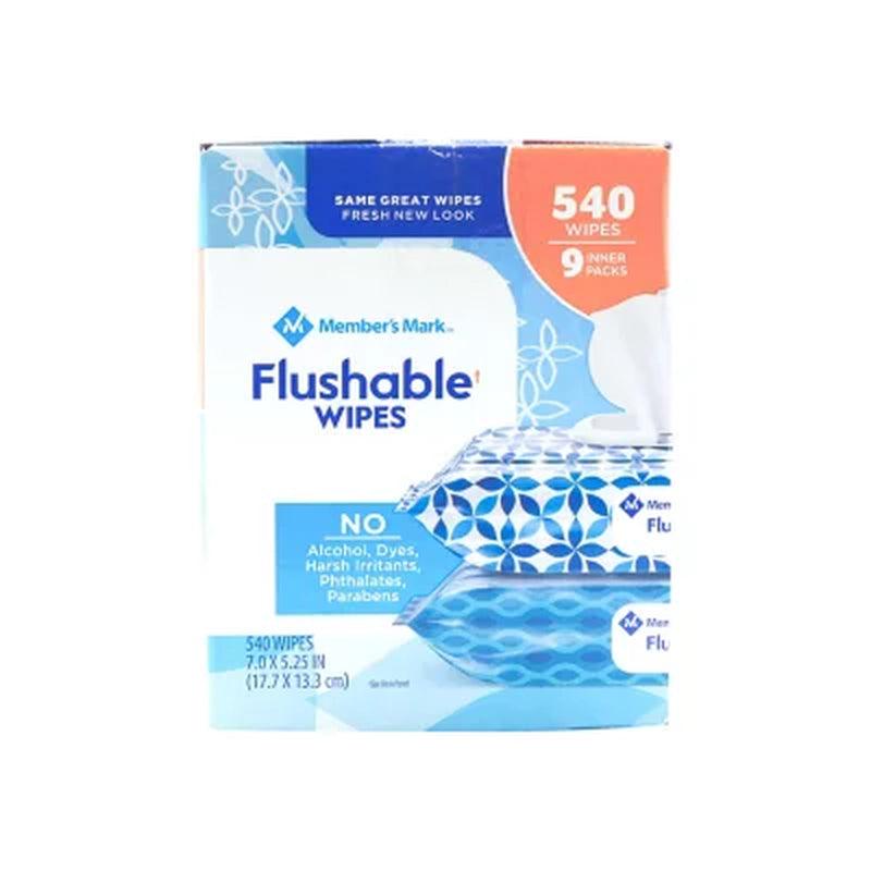 Member'S Mark Flushable Scented Wipes (60 Wipes/Pk., 9 Pk.)