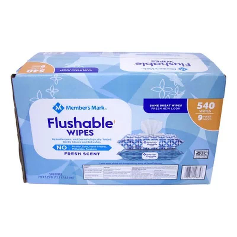 Member'S Mark Flushable Scented Wipes (60 Wipes/Pk., 9 Pk.)