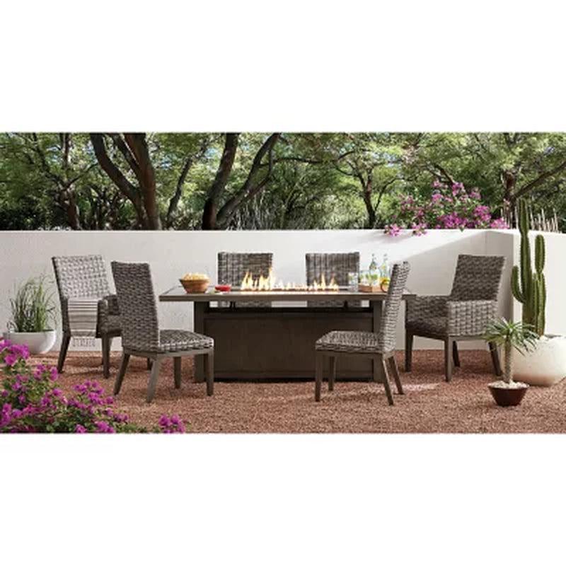 Member'S Mark Halstead 7-Piece Dining Set with Fire Element