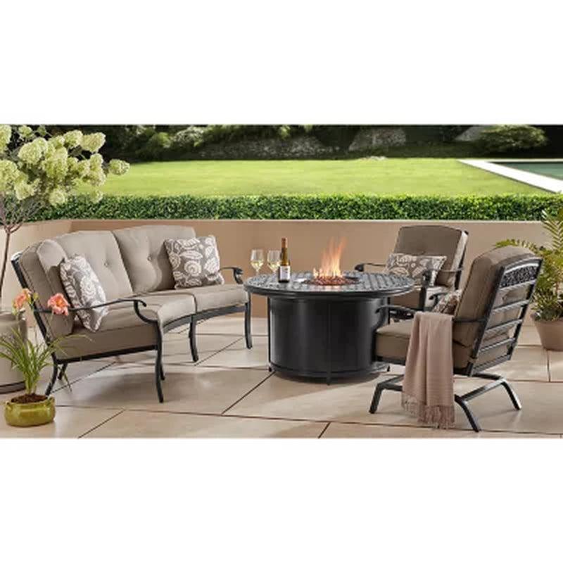 Member'S Mark Hastings 4-Piece Curved Deep Seating Set with Sunbrella Fabric