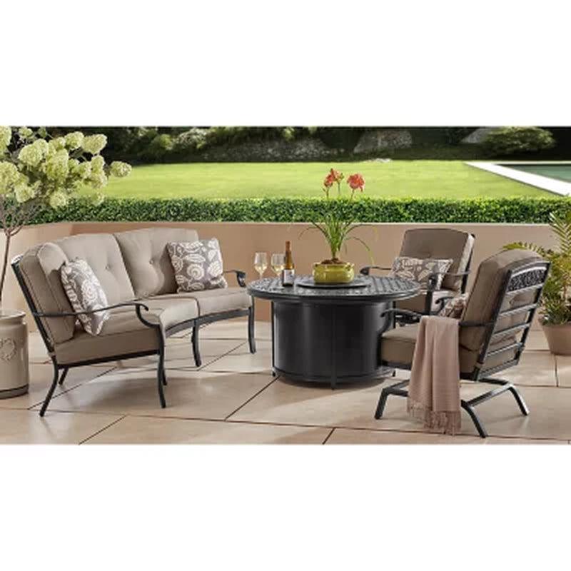 Member'S Mark Hastings 4-Piece Curved Deep Seating Set with Sunbrella Fabric