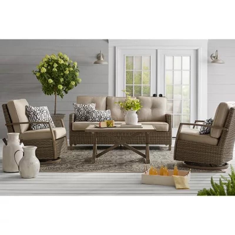 Member'S Mark Heartland 4-Piece Deep Seating Set with Sunbrella Fabric