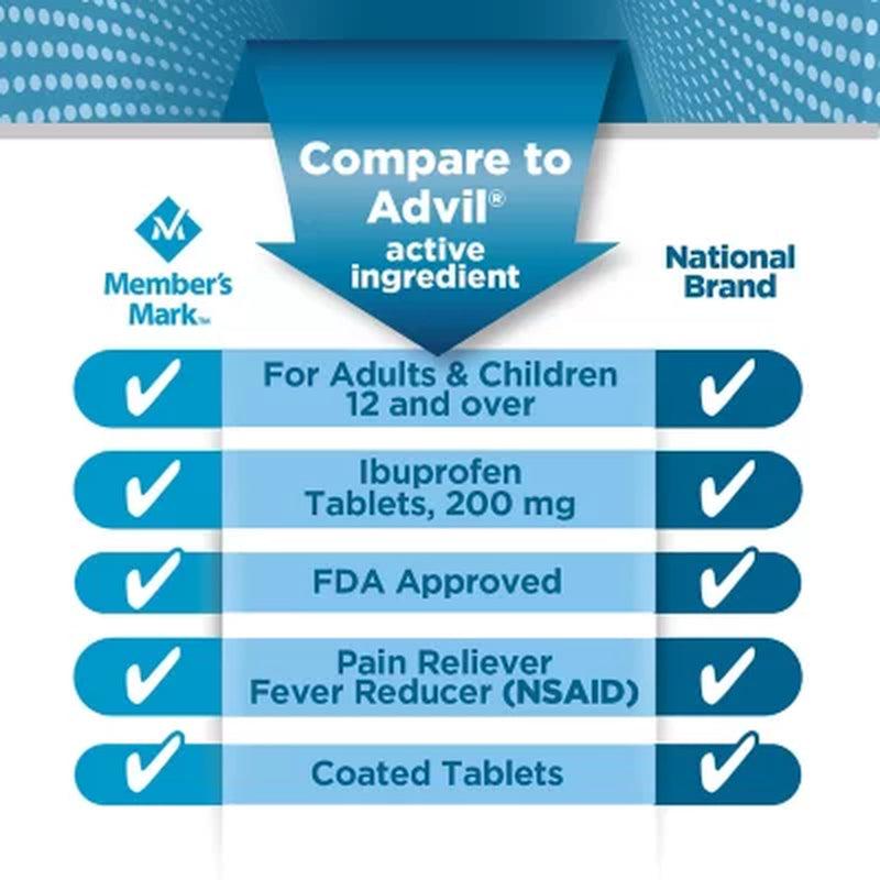 Member'S Mark Ibuprofen Tablets 200 Mg. (600 Ct., 2 Pk.)