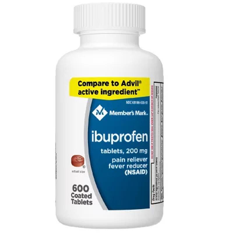 Member'S Mark Ibuprofen Tablets 200 Mg. (600 Ct., 2 Pk.)