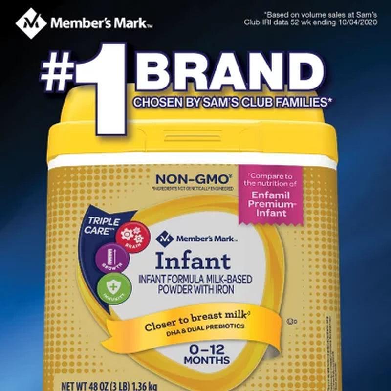 Member'S Mark Infant Formula Milk-Based Powder with Iron (48 Oz.)