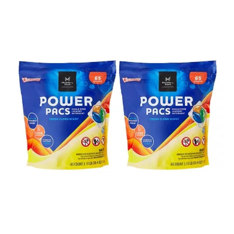 Member'S Mark Laundry Detergent Power Pacs, Fresh Clean Scent (130 Ct.)