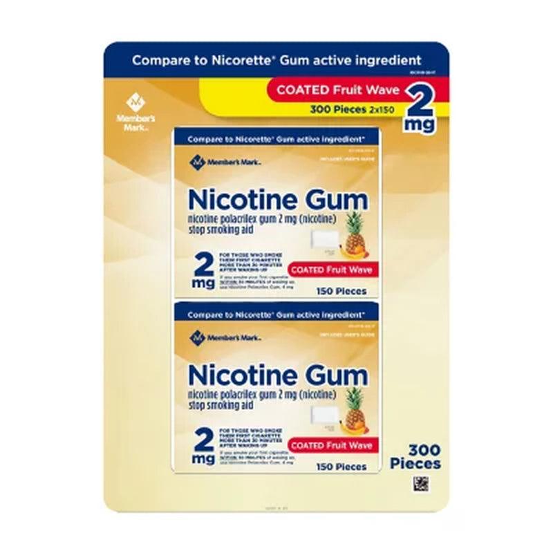 Member'S Mark Nicotine Coated Gum 2Mg, Fruit Flavor (300 Ct.)