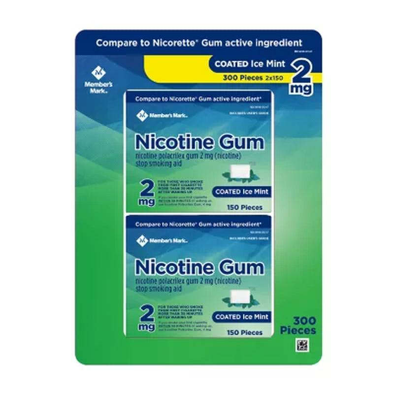 Member'S Mark Nicotine Coated Gum 2Mg, Ice Mint Flavor (300 Ct.)