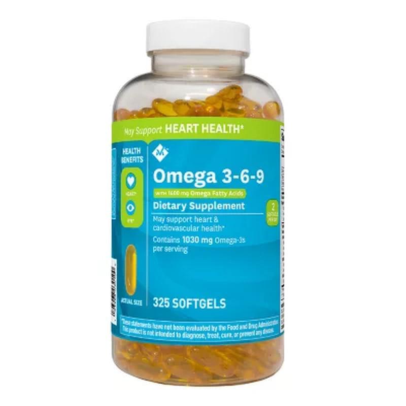 Member'S Mark Omega 3-6-9 Dietary Supplement (325 Ct.)