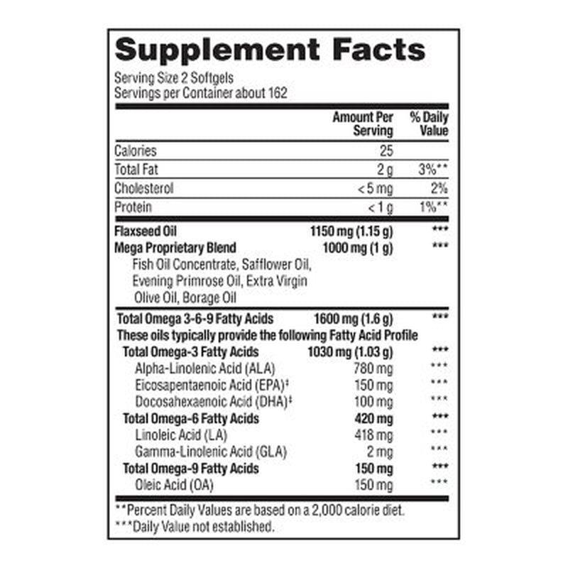 Member'S Mark Omega 3-6-9 Dietary Supplement (325 Ct.)