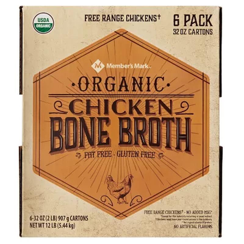 Member'S Mark Organic Chicken Bone Broth (32 Oz., 6 Pk.)