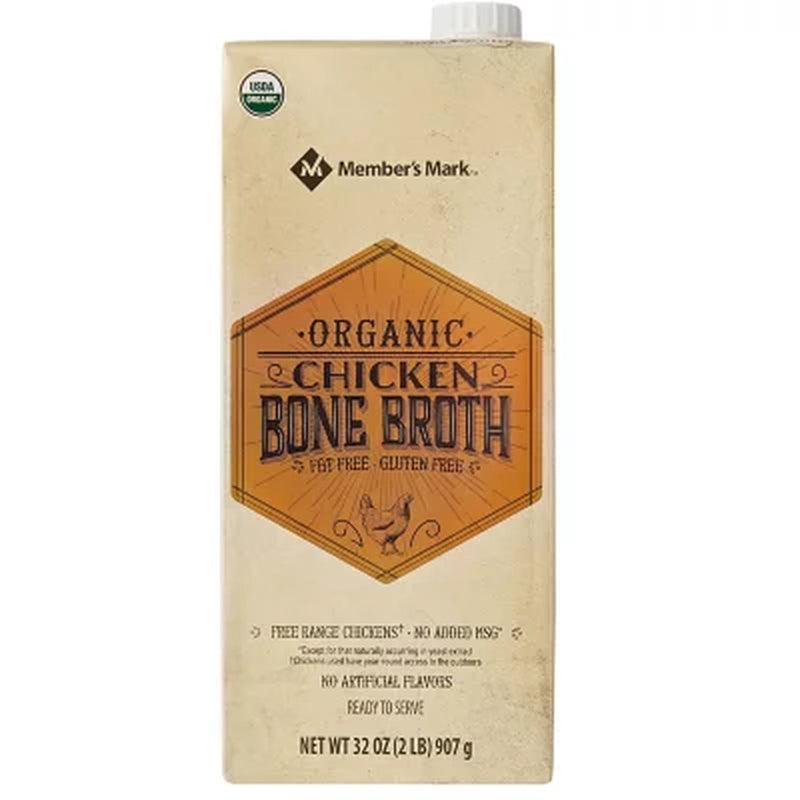 Member'S Mark Organic Chicken Bone Broth (32 Oz., 6 Pk.)