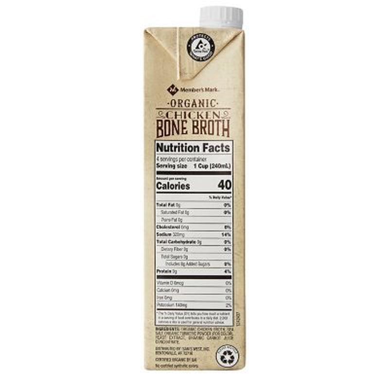 Member'S Mark Organic Chicken Bone Broth (32 Oz., 6 Pk.)