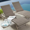 Member'S Mark Padded Wicker Chaise 2-Pack - Gray