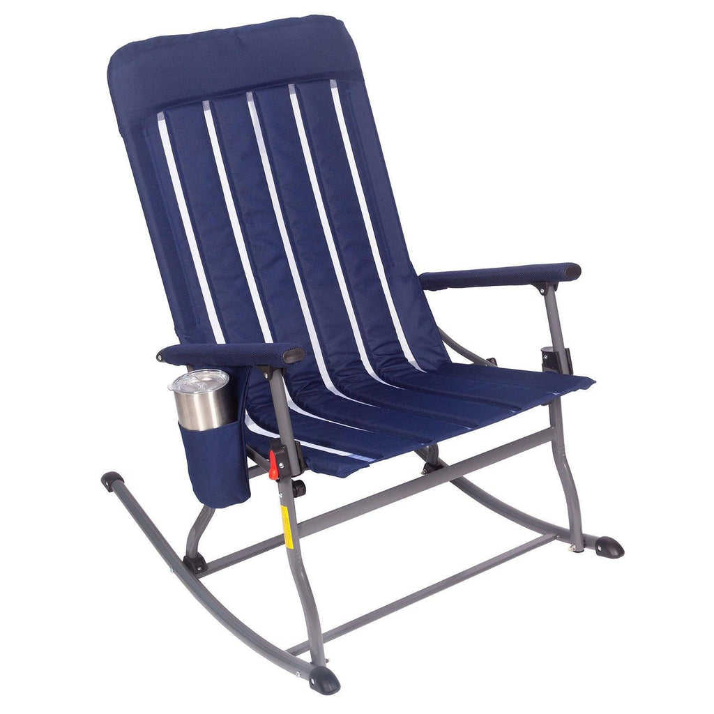 Member’S Mark Portable Folding Rocking Chair in Blue *375 Lb Weight Capacity