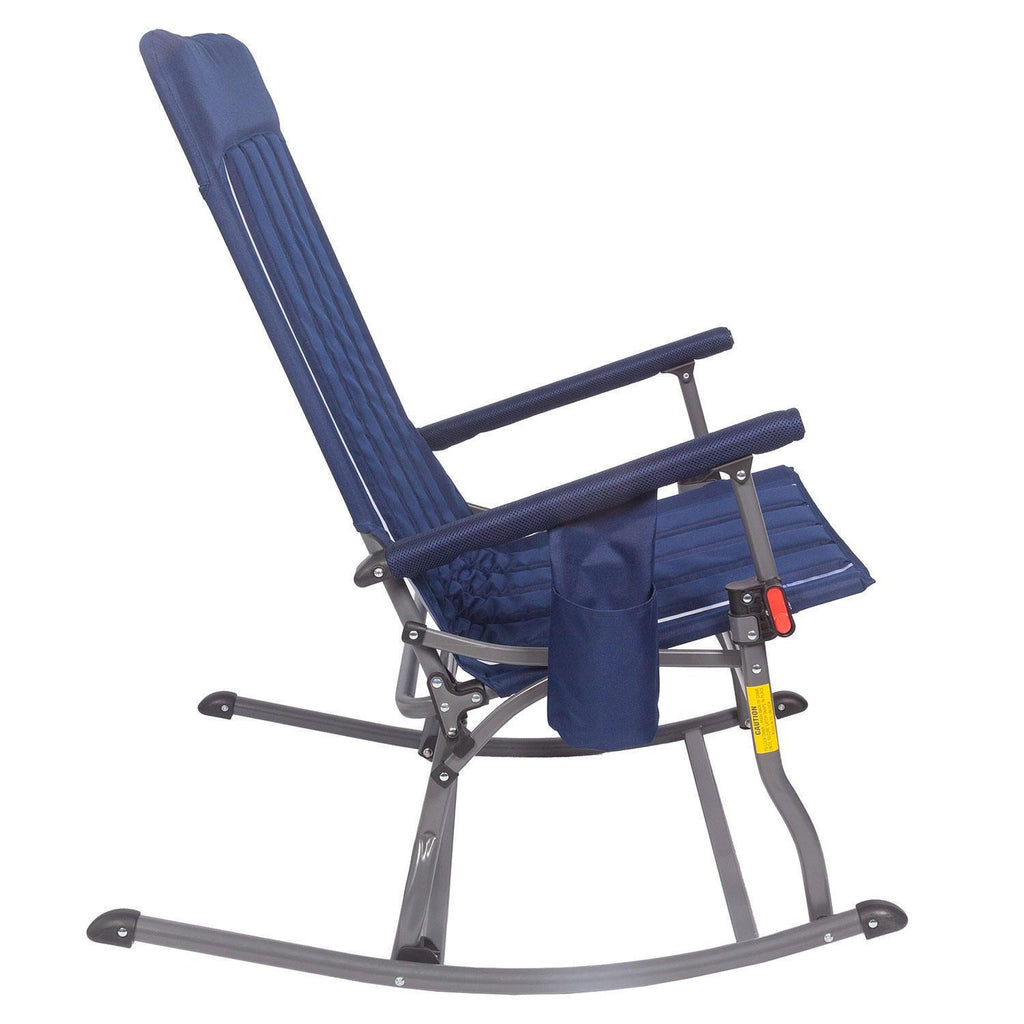 Member’S Mark Portable Folding Rocking Chair in Blue *375 Lb Weight Capacity