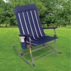 Member’S Mark Portable Folding Rocking Chair in Blue *375 Lb Weight Capacity