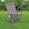 Member’S Mark Portable Folding Rocking Chair in Gray *375 Lb Weight Capacity