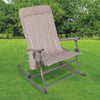 Member’S Mark Portable Folding Rocking Chair in Taupe *375 Lb Weight Capacity