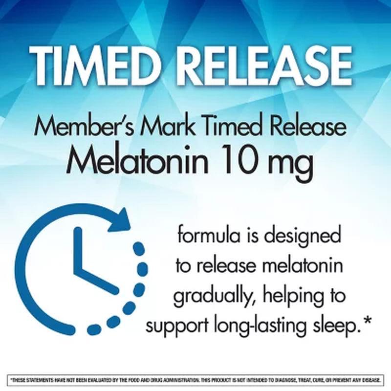 Member'S Mark Timed Release Melatonin 10Mg (250 Ct.)