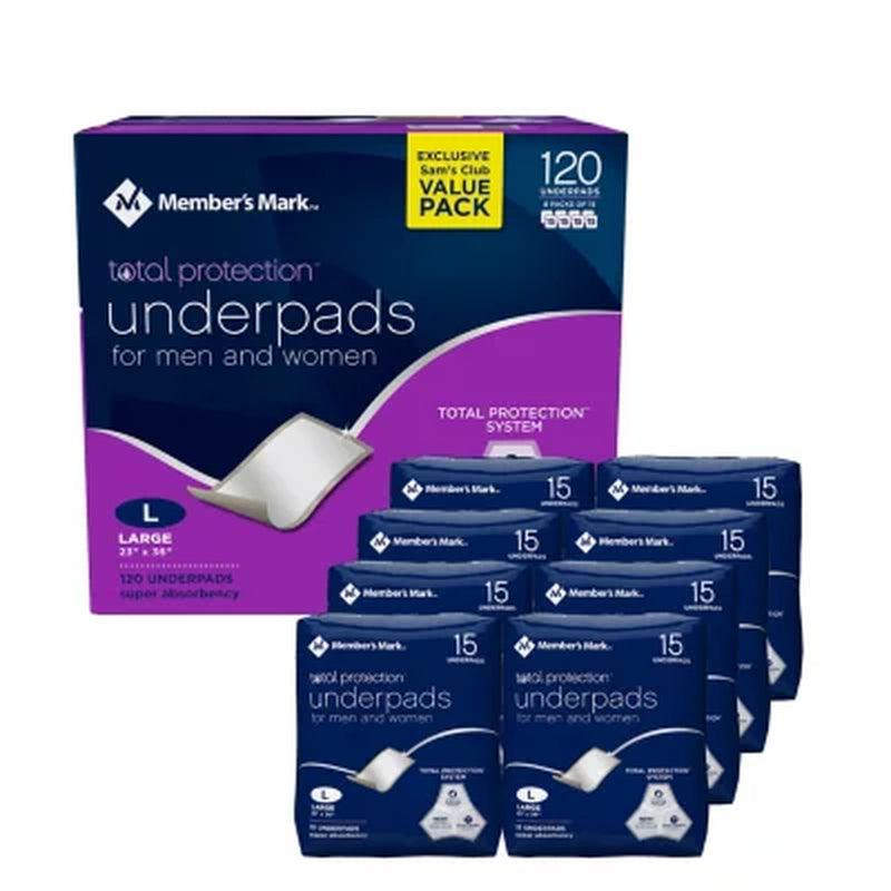 Member'S Mark Underpads for Men and Women, 23" X 36" (120 Ct.)