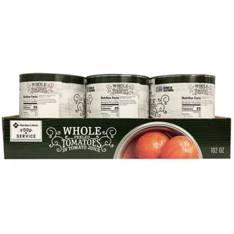 Member'S Mark Whole Peeled Tomatoes in Tomato Juice (102 Oz.)